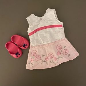American Girl Doll Summer Day outfit w/shoes! Price Firm.